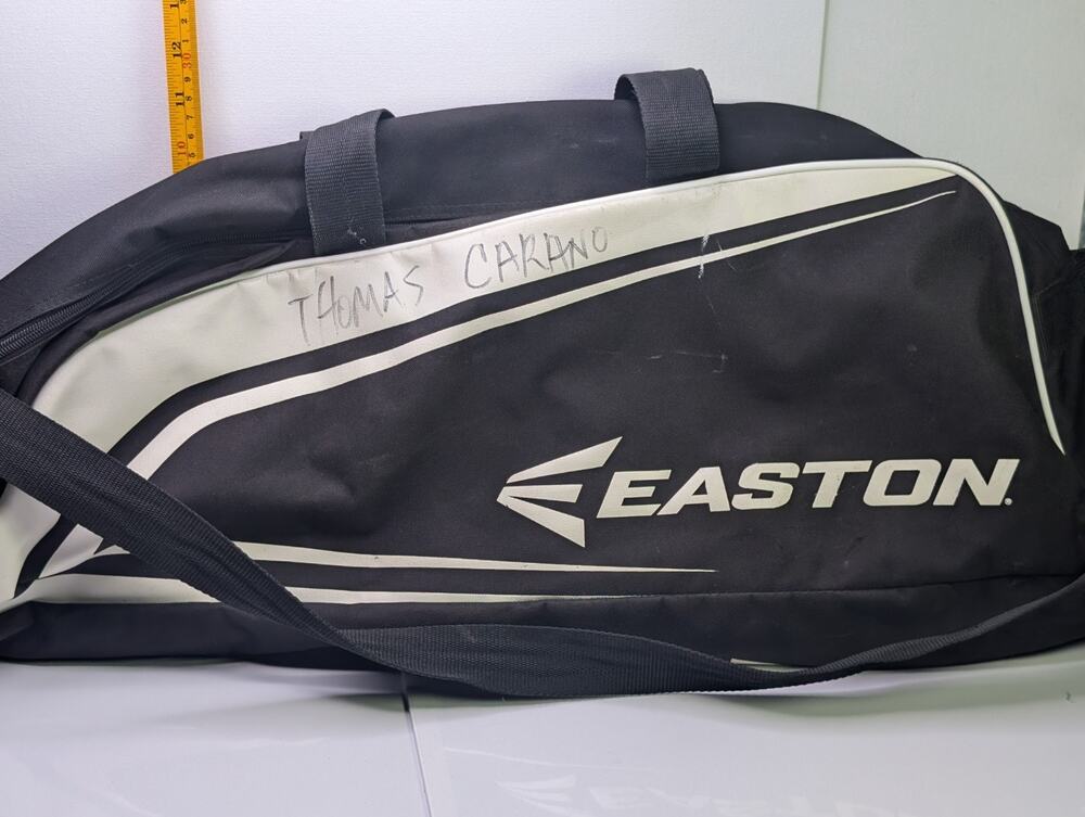 Easton Baseball Softball Equipment Bat Duffel BagBlack White Shoulder Strap